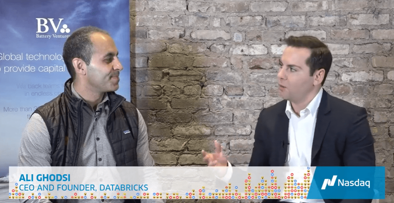 Databricks CEO Speaks to Nasdaq at Battery's Leadership Summit 2018.